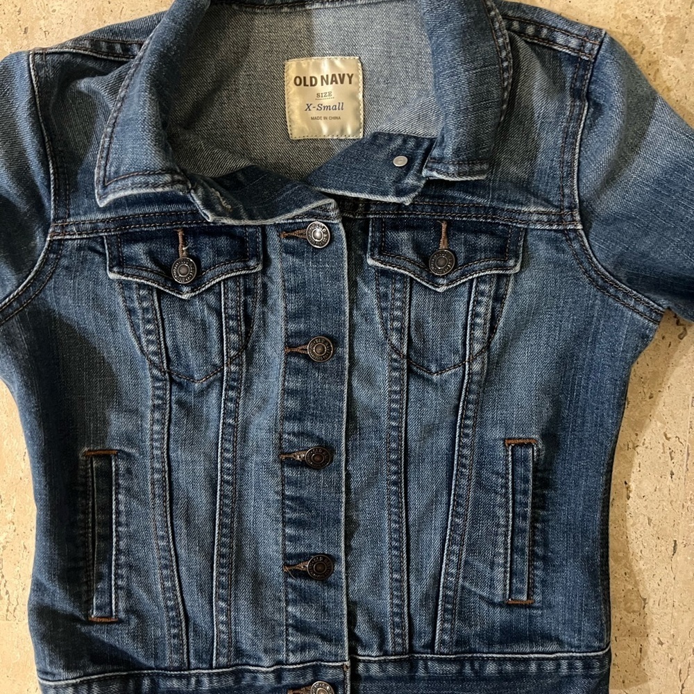 Y2K Vintage Old Navy Denim Jacket Women’s Size X-Small - Picture 2 of 8